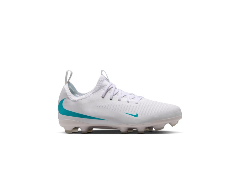 Nike Jr. Phantom 6 low academy FG/MG voetbalschoen wit KIDS