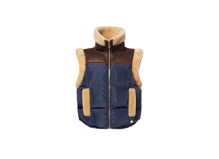 Goldbergh AYA bodywarmer raw denim dames Goldbergh AYA bodywarmer raw denim dames