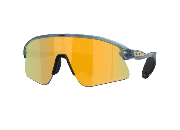 Oakley Stunt devil fietsbril mat transparant diepblauw/prizm 24K