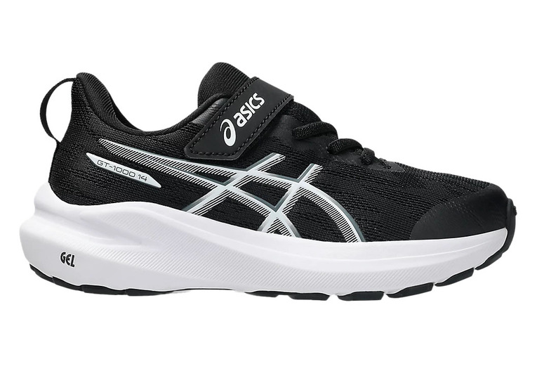 Asics GT-1000 14 PS sportschoen zwart/grijs KIDS Asics GT-1000 14 PS sportschoen zwart/grijs KIDS