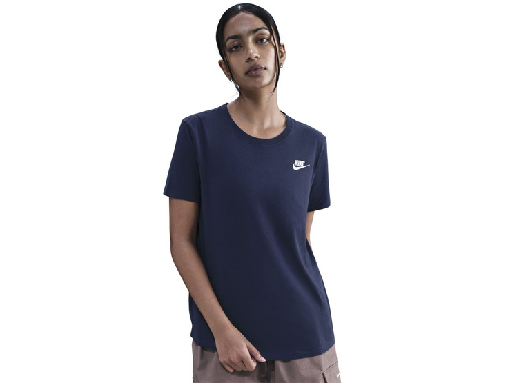 Nike Sportswear club essentials T-shirt blauw dames