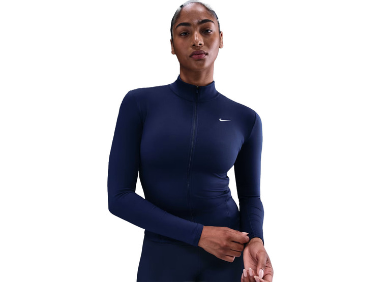 Nike One Fitted Dri-FIT jack navy dames
