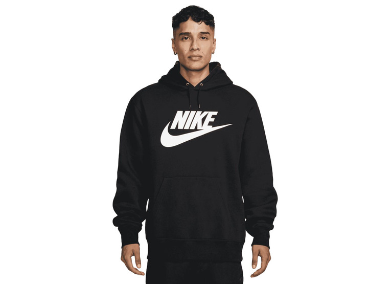 Nike Club fleece hoodie zwart heren Nike Club fleece hoodie zwart heren