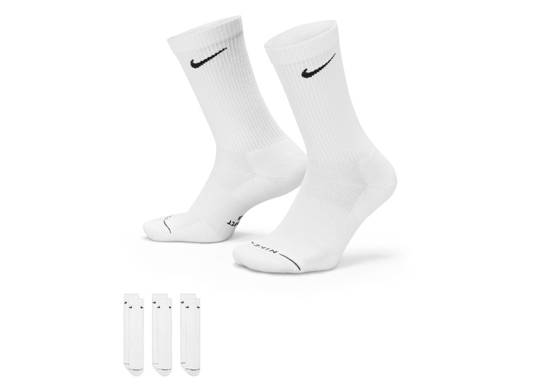 Nike Everyday elevated crew sokken (3 paar) wit