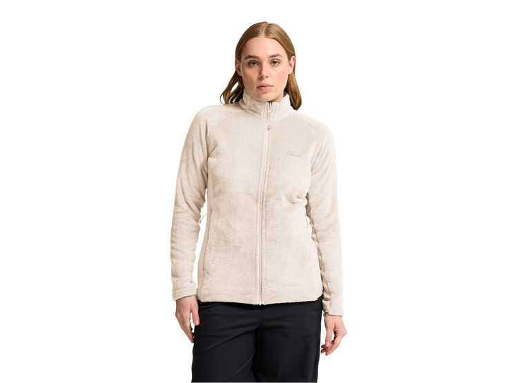 Jack Wolfskin rotwand FZ fleecejack oyster dames Jack Wolfskin rotwand FZ fleecejack oyster dames