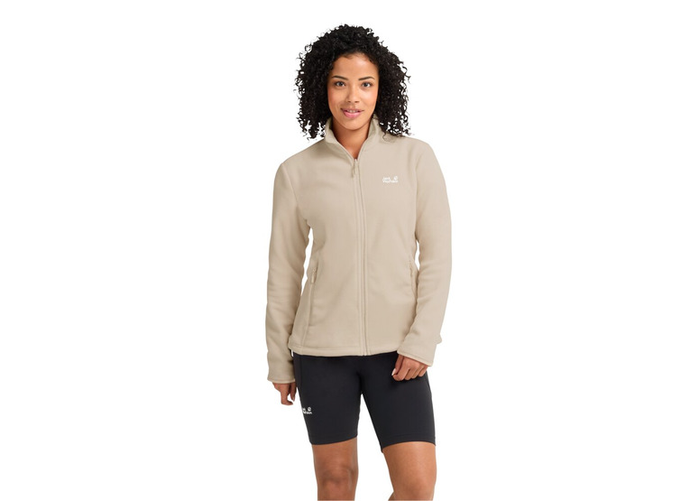 Jack Wolfskin Taunus 200 FZ fleecejack oyster dames Jack Wolfskin Taunus 200 FZ fleecejack oyster dames