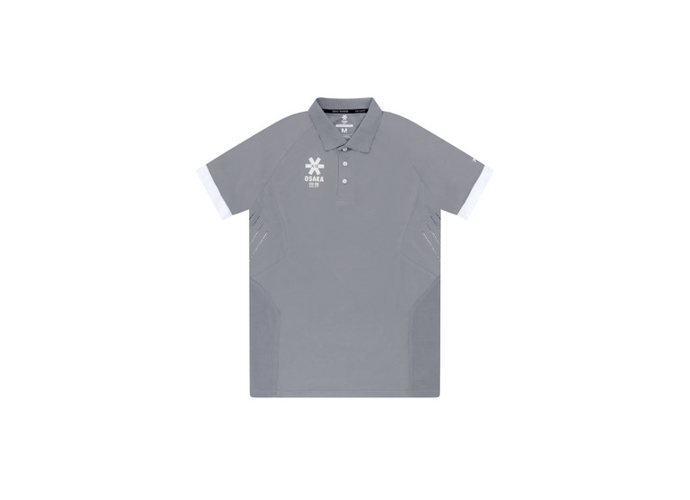 Osaka polo jersey donkergrijs heren
