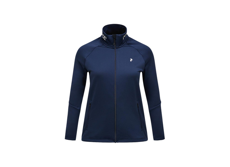 Peak Performance Rider Essentials midlayer zip jacket blue shadow dames