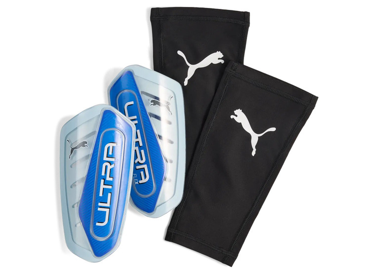 Puma Ultra flex sleeve scheenbeschermers ultra blue/icy blue