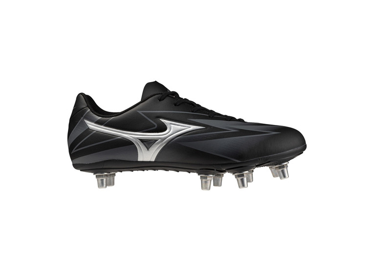 Mizuno Waitangi club rugbyschoen zwart/galaxy silver