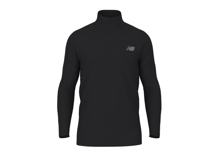 New Balance Space Dye 1/4 zip top zwart heren