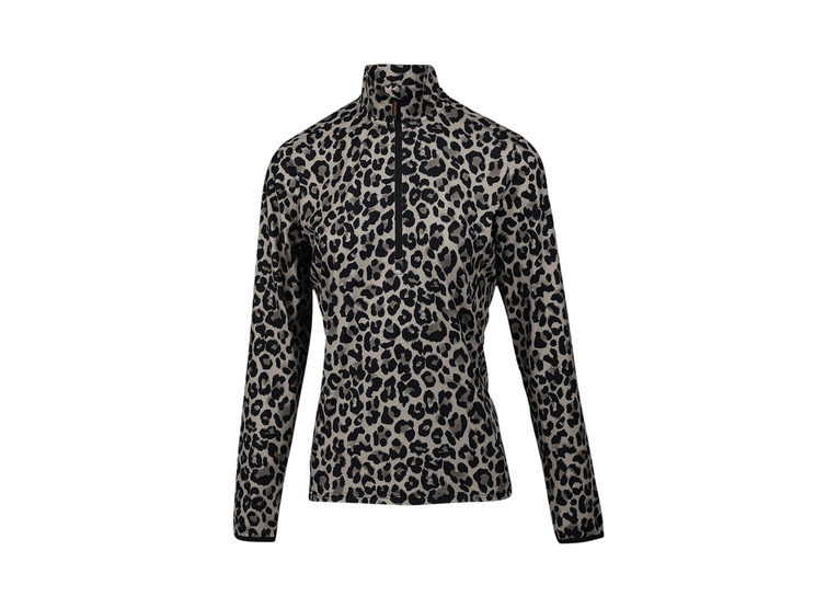 Brunotti Rodia-print snow fleece zwart dames