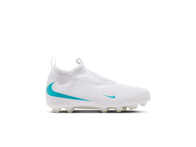 Nike Jr. Phantom 6 high academy FG/MG voetbalschoen wit/dusty cactus KIDS