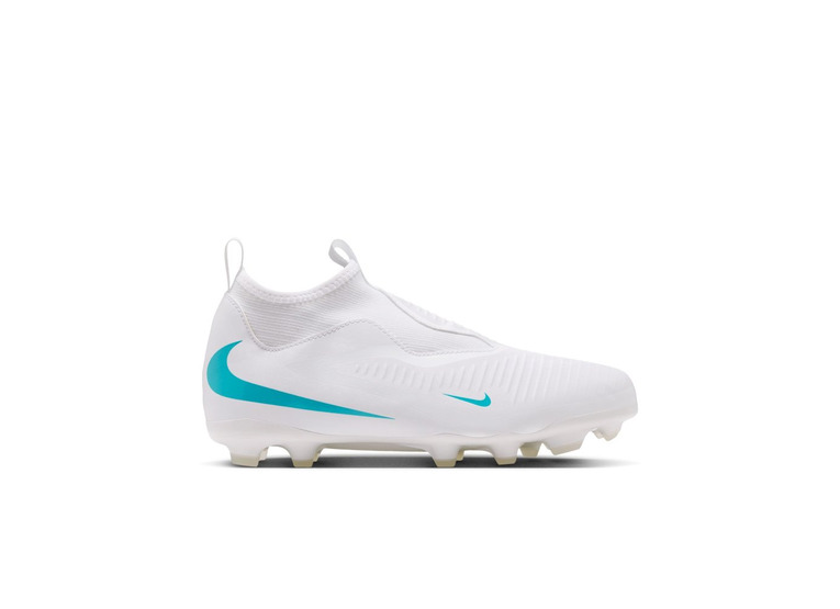 Nike Jr. Phantom 6 high academy FG/MG voetbalschoen wit/dusty cactus KIDS
