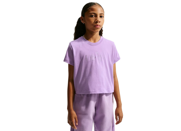Nike Sportswear T-shirt violet star meisjes Nike Sportswear T-shirt violet star meisjes
