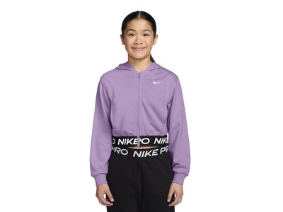 Nike Pro Fleece Dri-FIT hoodie violet star meisjes Nike Pro Fleece Dri-FIT hoodie violet star meisjes