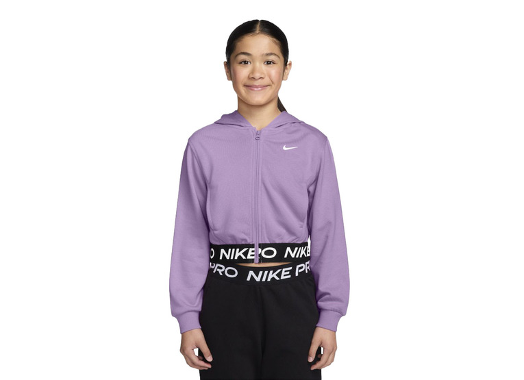 Nike Pro Fleece Dri-FIT hoodie violet star meisjes Nike Pro Fleece Dri-FIT hoodie violet star meisjes