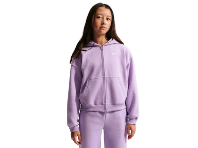 Nike Sportswear studio fleece hoodie violet star meisjes Nike Sportswear studio fleece hoodie violet star meisjes