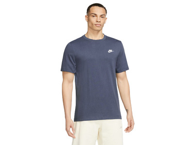 Nike Sportswear Club T-shirt diffused blue heren Nike Sportswear Club T-shirt diffused blue heren