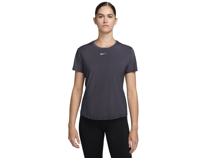 Nike One Classic Dri-FIT T-shirt grijs dames Nike One Classic Dri-FIT T-shirt grijs dames