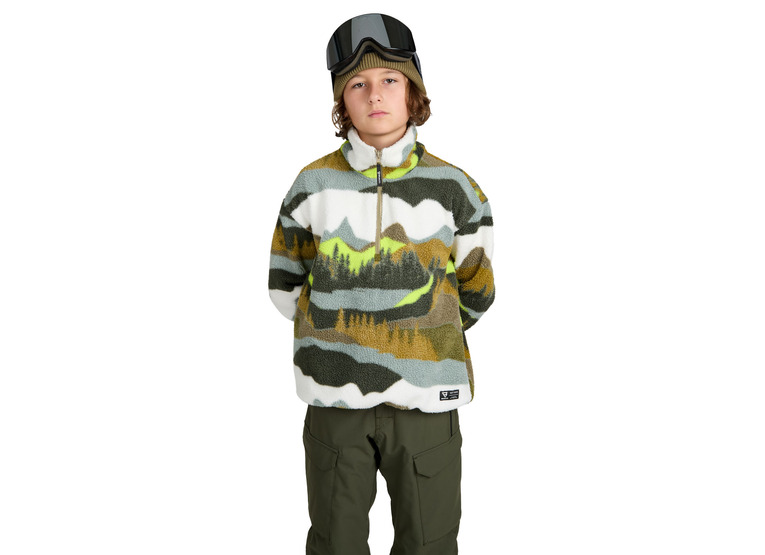 Brunotti Reggios urban fleece dusky green KIDS