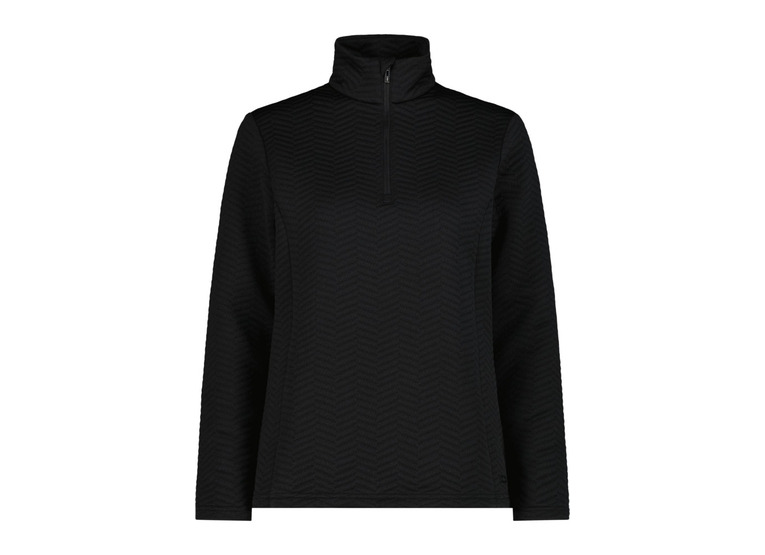 CMP stretch jacquard sweatshirt zwart dames