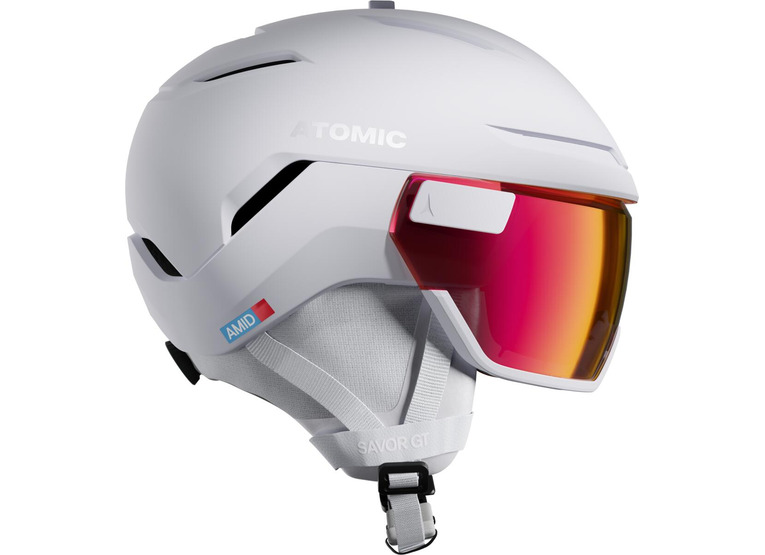 Atomic Savor GT Amid visor photo skihelm white heather unisex Atomic Savor GT Amid visor photo skihelm white heather unisex