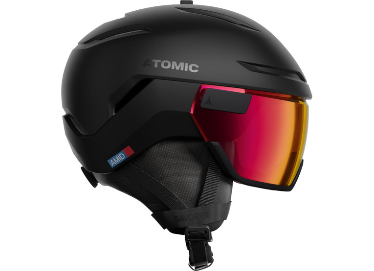 Atomic Savor GT Amid visor photo skihelm zwart unisex Atomic Savor GT Amid visor photo skihelm zwart unisex