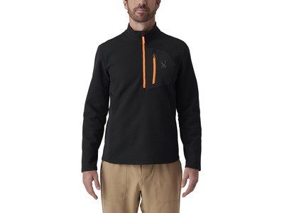 Spyder Bandit half zip skipully zwart/fusion orange heren Spyder Bandit half zip skipully zwart/fusion orange heren