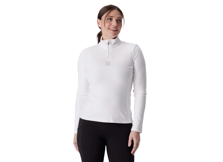 Spyder Shimmer Bug half zip skipully wit dames