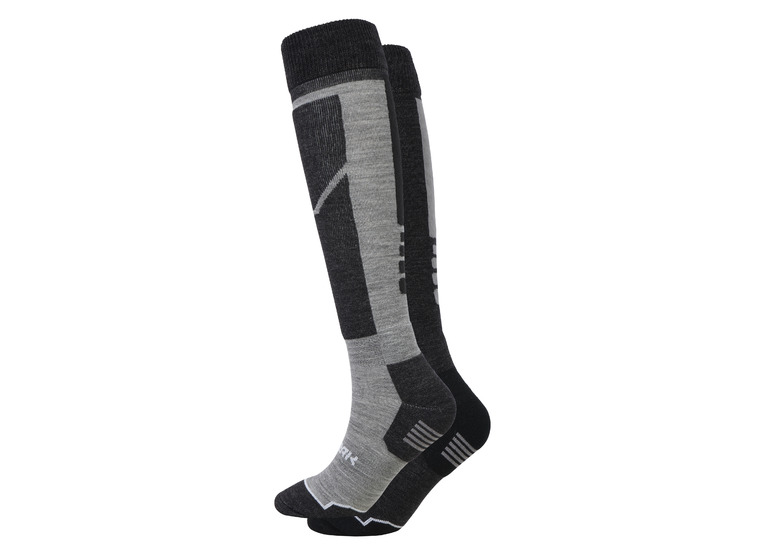 Icepeak Ilsenburg skisokken grijs heren 2-pack