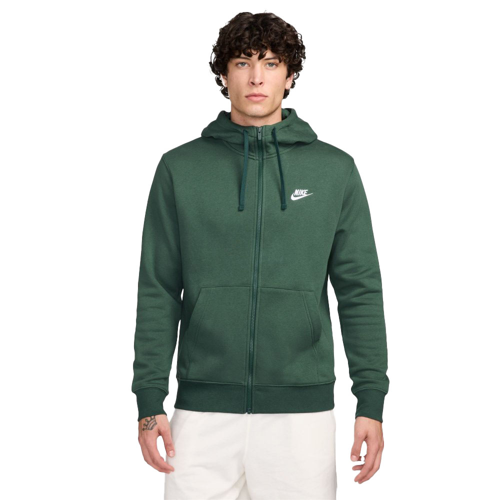 nike club fleece ash green