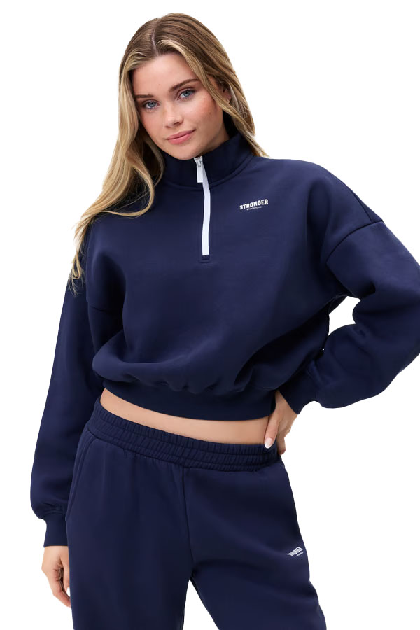 Stronger half zip sweatshirt navy dames online kopen | U848 | Delsport